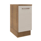Bajo Mesada 35 x 52 cm 1 Puerta Marrón/Crema Agata Madesa