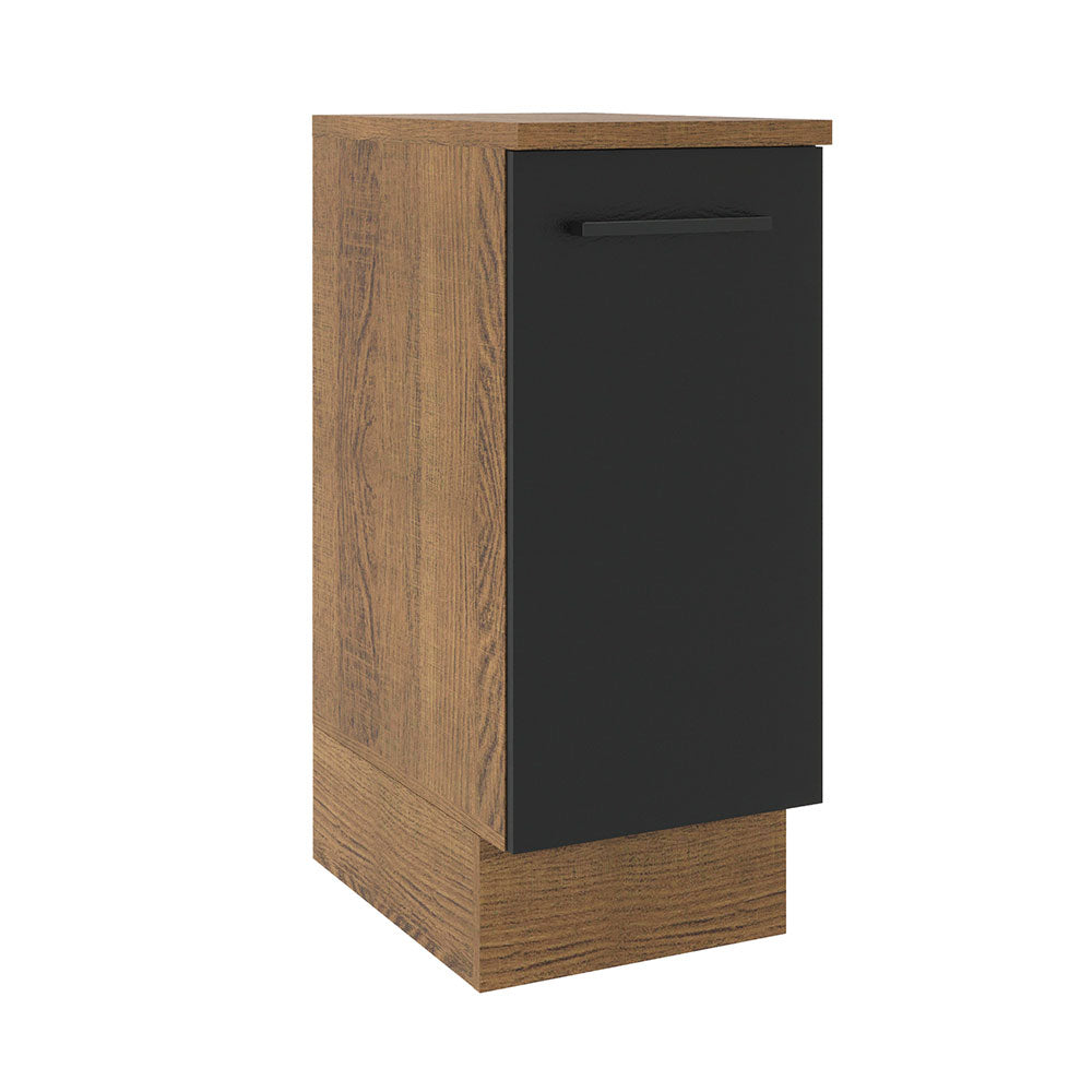 Bajo Mesada Cocina 35 cm 1 Puerta Marrón/Negro Agata Madesa
