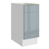Bajo Mesada de Cocina 35 cm 1 Puerta (Sin Mesada) Blanco/Gris Lux Madesa