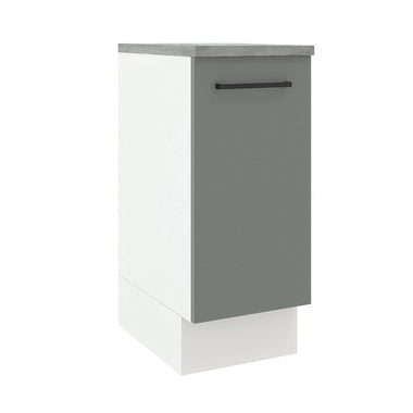 Bajo Mesada 35 cm 1 Puerta Blanco/Gris Agata Madesa