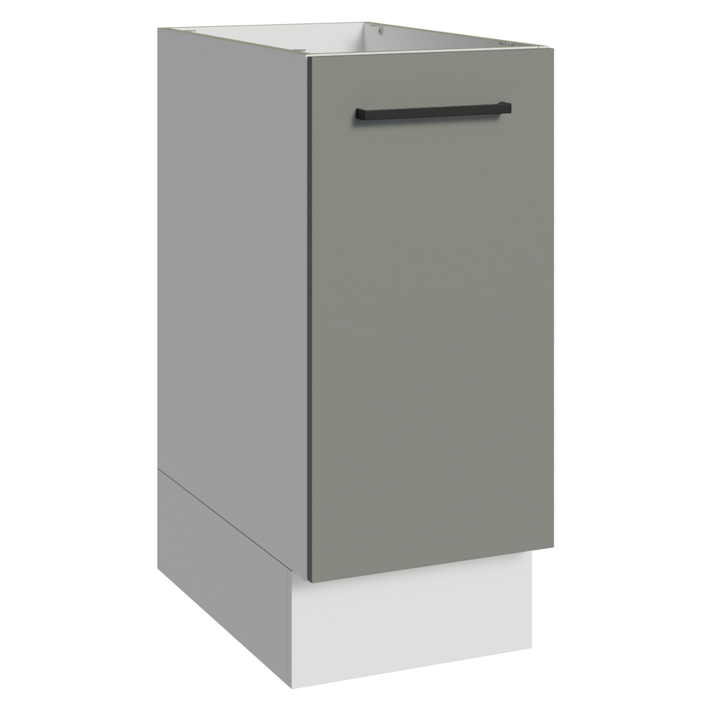 Bajo Mesada 35 cm 1 Puerta Sin Mesada Blanco/Gris Agata Madesa