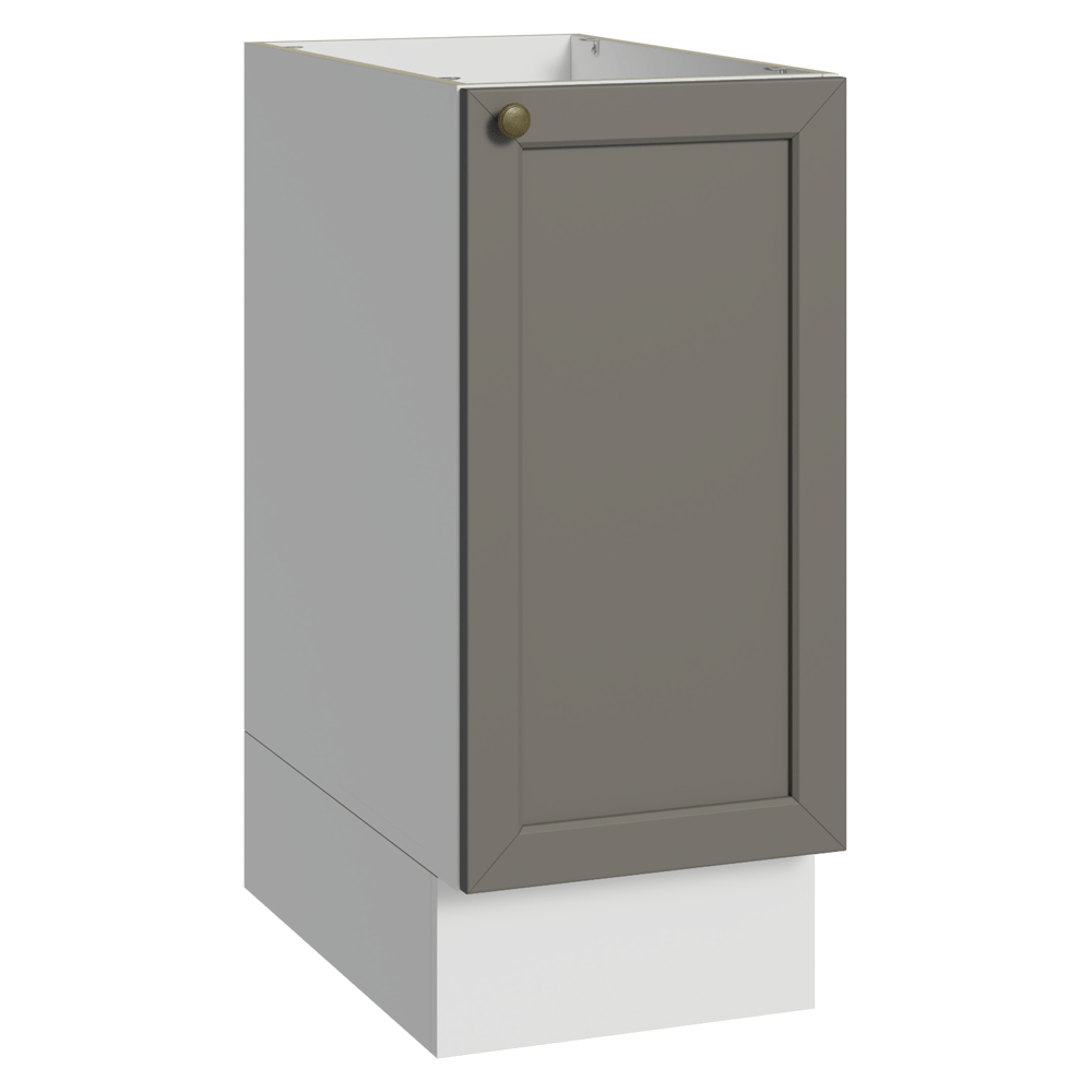 Bajo Mesada 35 cm 1 Puerta Sin Mesada Blanco/Gris Vik Madesa