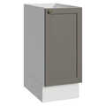 Bajo Mesada 35 cm 1 Puerta Sin Mesada Blanco/Gris Vik Madesa
