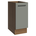 Bajo Mesada 35 cm 1 Puerta Sin Mesada Marrón/Gris Agata Madesa