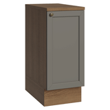 Bajo Mesada de Cocina 35 cm 1 Puerta Marrón/Gris Vik Madesa