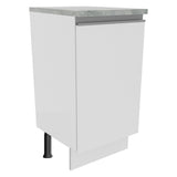 Bajo Mesada 40 cm 1 Puerta Glamy Blanco