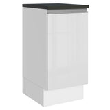 Bajo Mesada Cocina 100% MDF 40 cm 1 Puerta Blanco Brillante Acordes Madesa