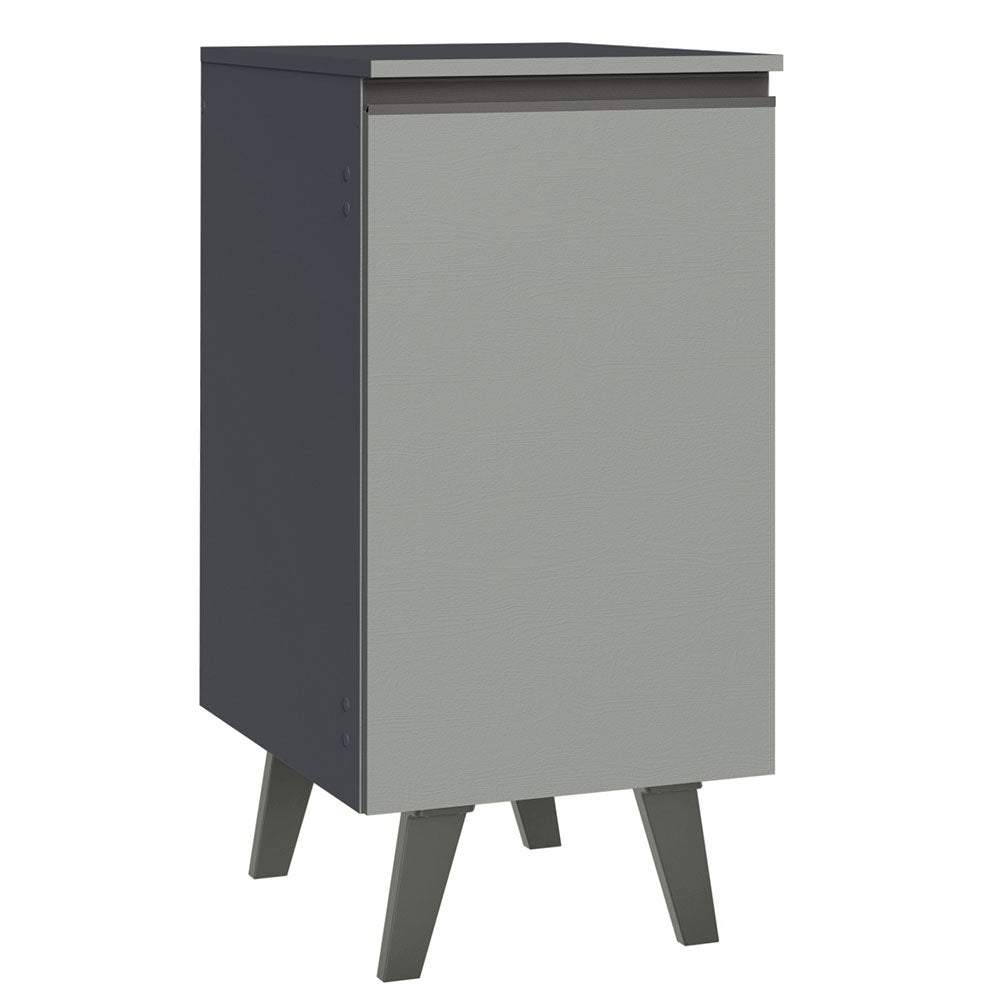 Bajo Mesada Cocina 40 cm 1 Puerta con Patas Gris Nice Madesa
