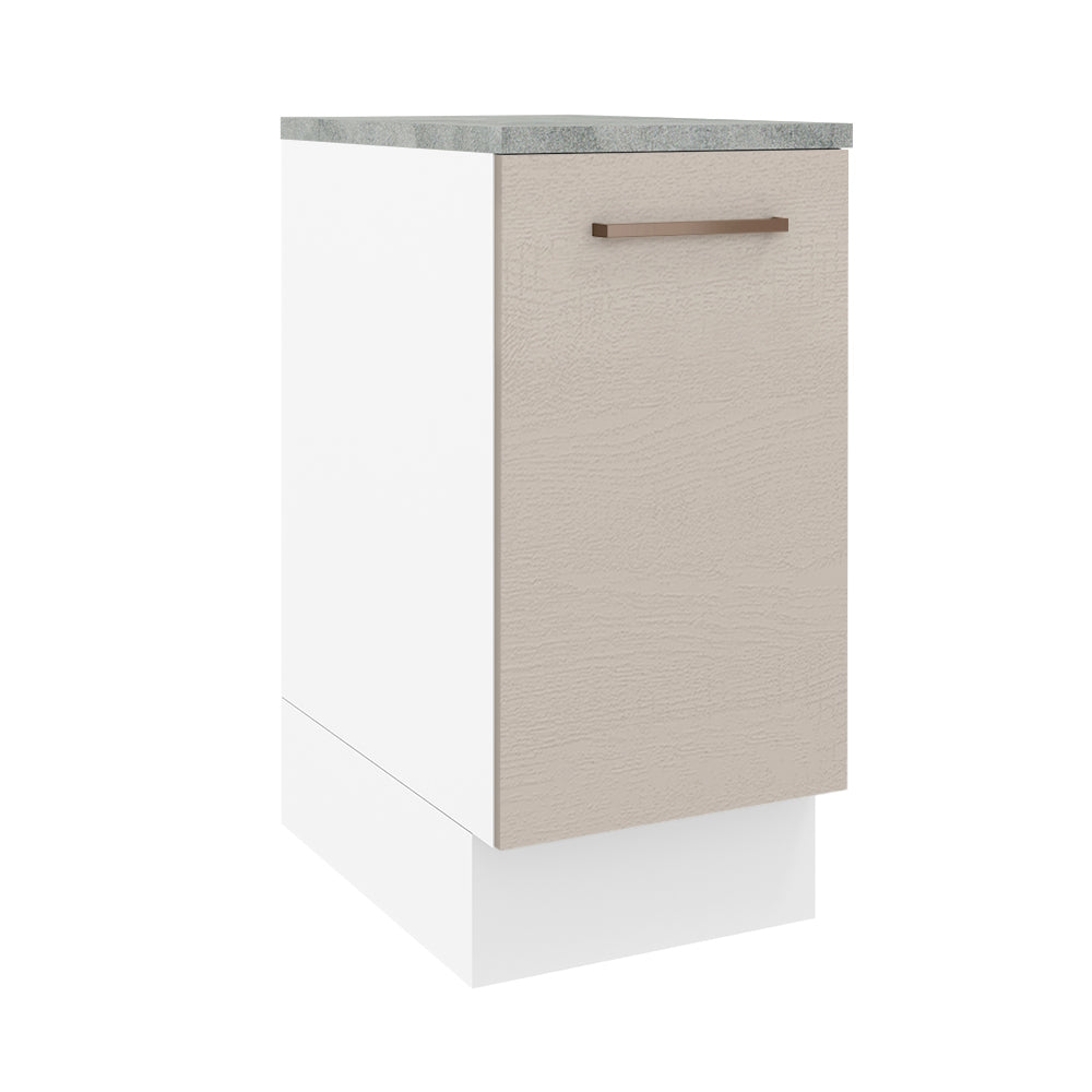 Bajo Mesada 40 cm 1 Puerta Blanco/Crema Agata