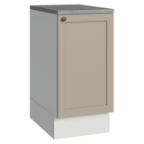 Bajo Mesada 40 cm 1 Puerta Blanco/Crema Vik Madesa