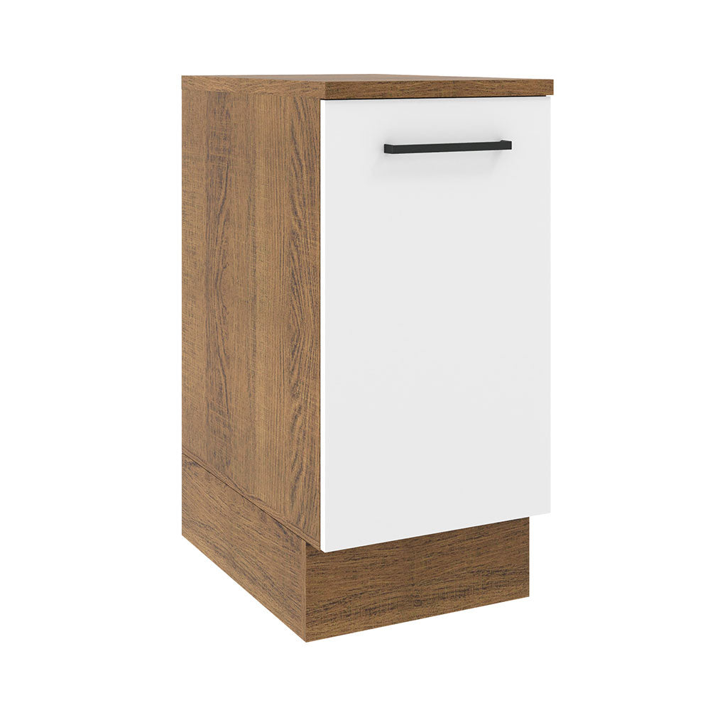 Bajo Mesada Agata 40 cm 1 Puerta Marrón/Blanco