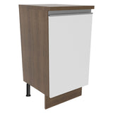 Bajo Mesada 40 cm 1 Puerta Glamy Marrón/Blanco