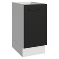 Bajo Mesada 40 cm 1 Puerta Sin Mesada Blanco/Negro Agata Madesa