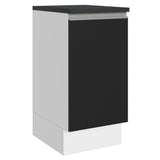 Bajo Mesada Cocina 100% MDF 40 cm 1 Puerta Blanco/Negro Acordes Madesa