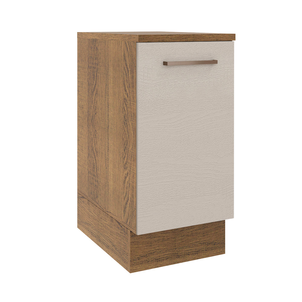 Bajo Mesada 40 cm 1 Puerta Agata Marrón/Crema
