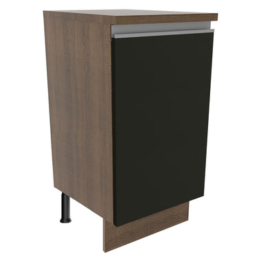 Bajo Mesada 40 cm 1 Puerta Marrón/Negro Glamy Madesa