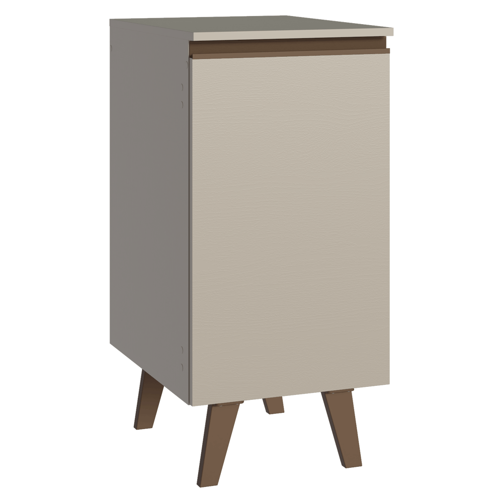 Bajo Mesada 40 cm 1 Puerta Con Patas Nice Crema