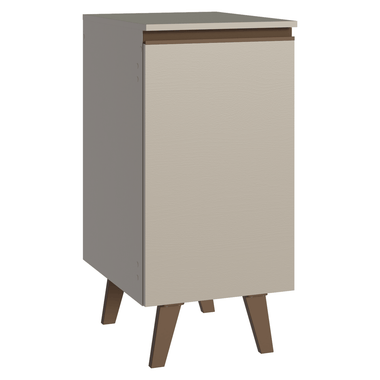 Bajo Mesada 40 cm 1 Puerta con Patas Crema Nice Madesa