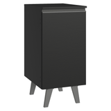 Bajo Mesada de Cocina 40 cm 1 Puerta con Patas Negro Nice Madesa