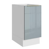 Bajo Mesada de Cocina 40 cm 1 Puerta (Sin Mesada) Blanco/Gris Lux Madesa