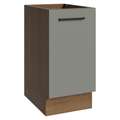 Bajo Mesada 40 cm 1 Puerta Sin Mesada Marrón/Gris Agata Madesa