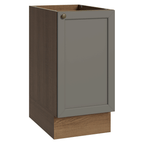 Bajo Mesada 40 cm 1 Puerta Sin Mesada Marrón/Gris Vik Madesa