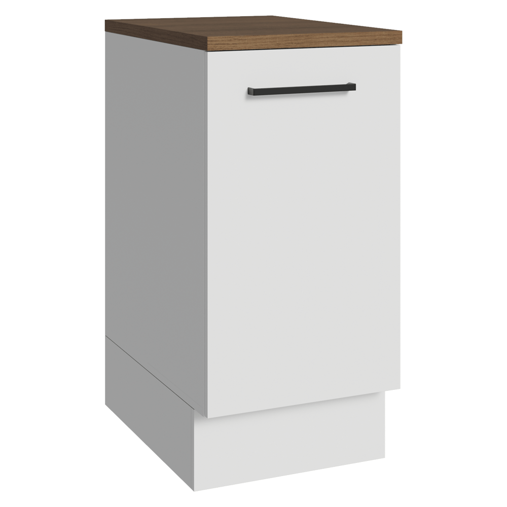 Bajo Mesada 40 cm 1 Puerta Blanco/Marrón Agata Madesa