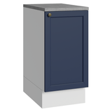 Bajo Mesada de Cocina 40 cm 1 Puerta Blanco/Azul Vik Madesa