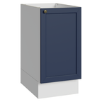 Bajo Mesada 40 cm 1 Puerta Sin Mesada Blanco/Azul Vik Madesa