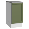 Bajo Mesada 40 cm 1 Puerta Blanco/Verde Vik Madesa