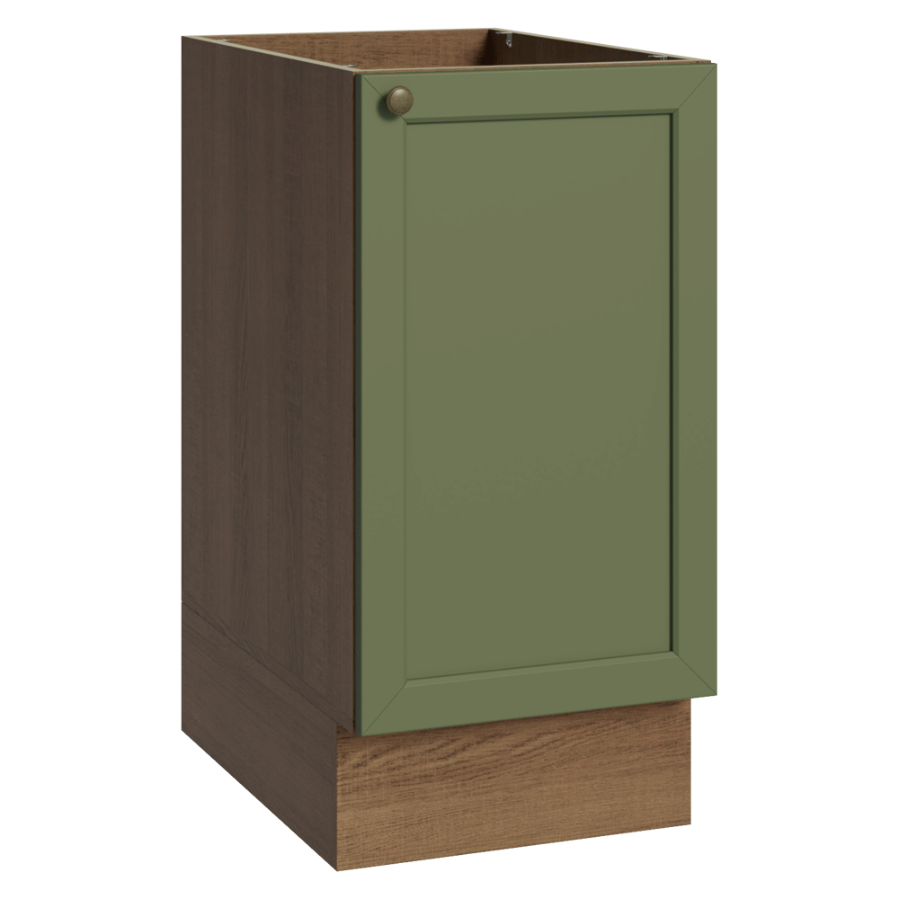 Bajo Mesada 40 cm 1 Puerta Sin Mesada Marrón/Verde Vik Madesa