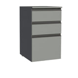 Bajo Mesada 40 cm 3 Cajones Sin Patas Nice Gris