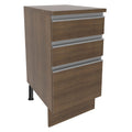 Bajo Mesada 40 x 52 cm 3 Cajones Marrón Glamy Madesa