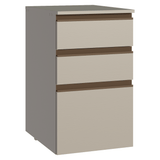 Bajo Mesada 40 cm 3 cajones Flotante Crema Nice