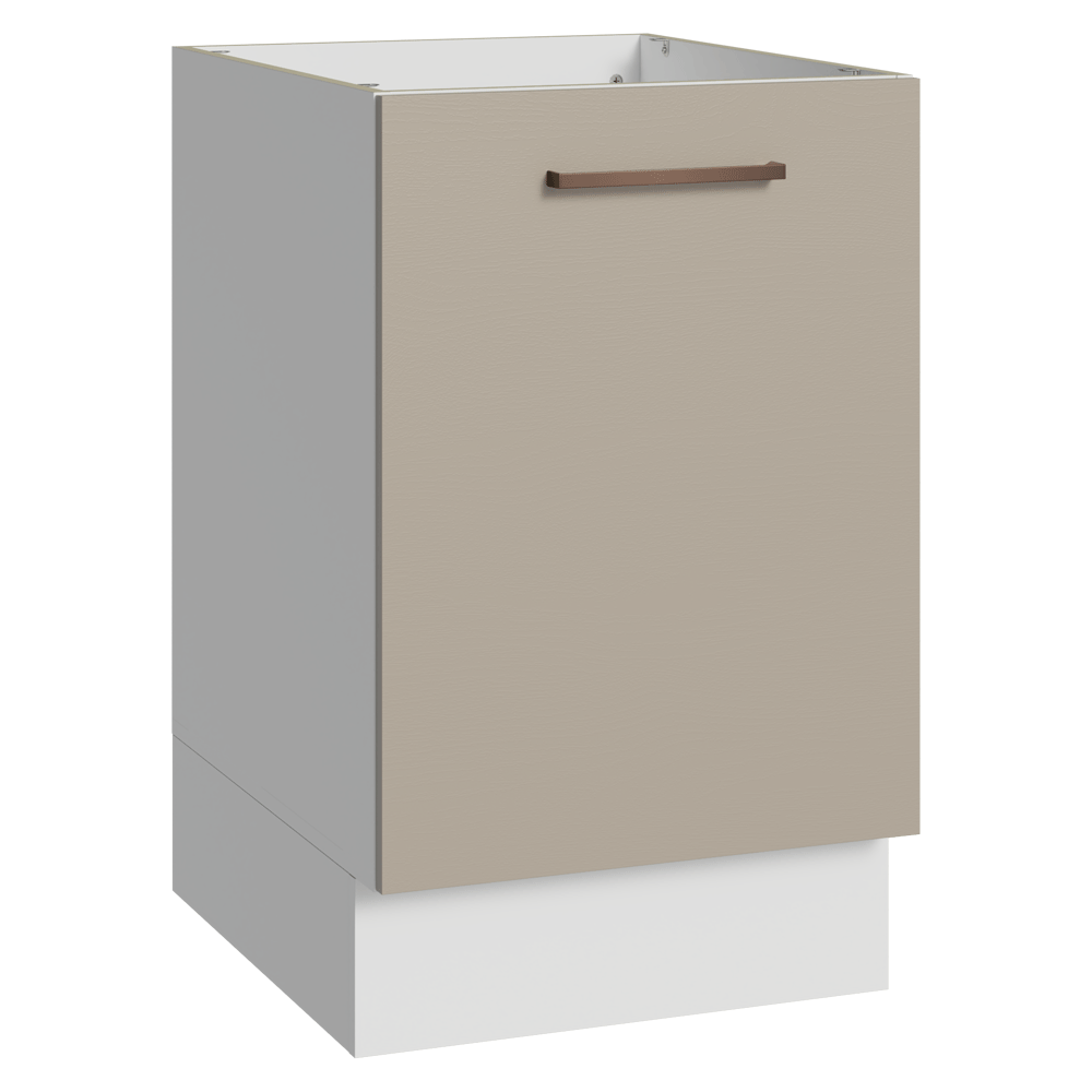 Bajo Mesada 50cm 1 Puerta (Sin Mesada) Blanco/Crema Agata Madesa