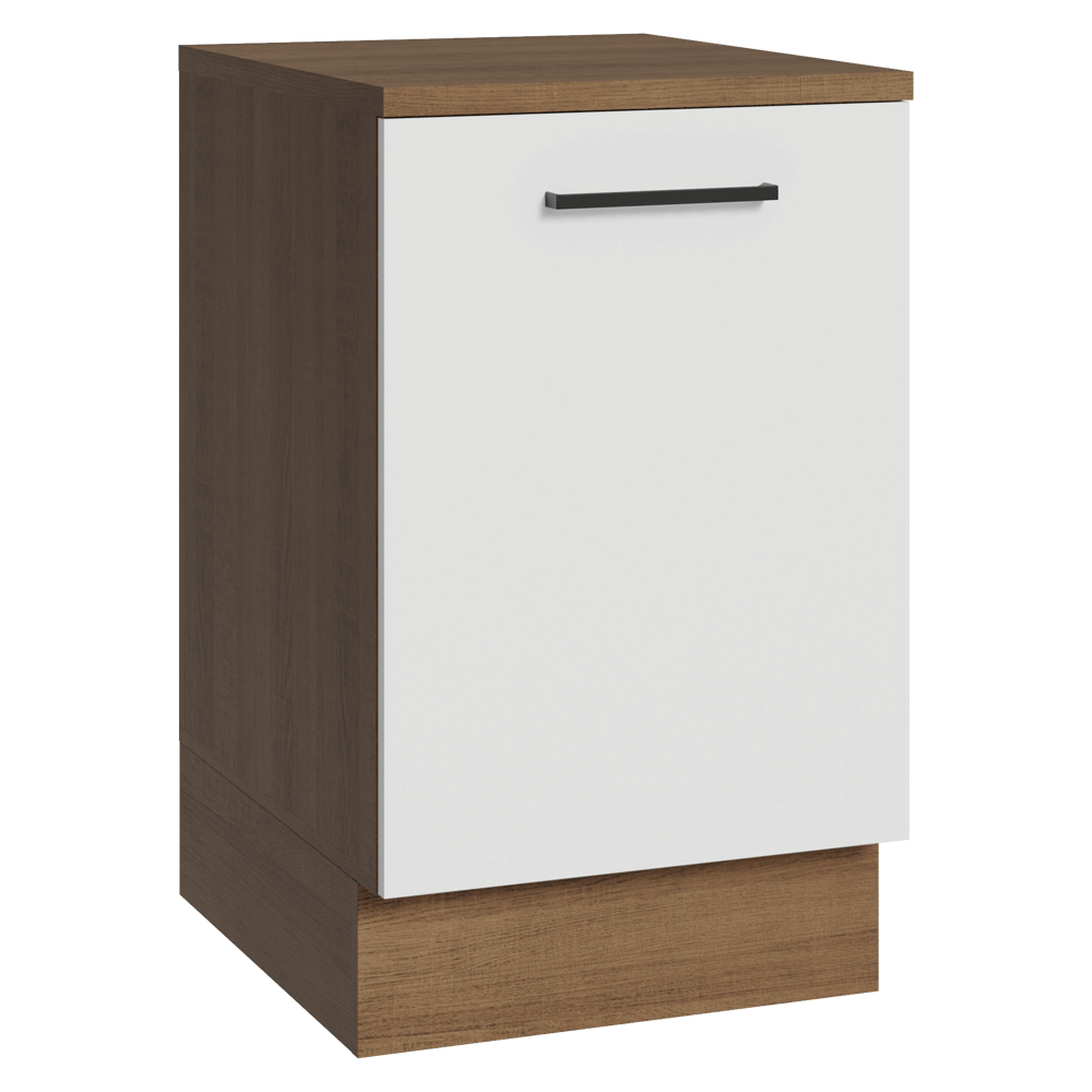 Bajo Mesada 50cm 1 puerta Marrón/Blanco Agata Madesa