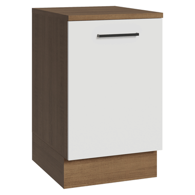 Bajo Mesada 50 cm 1 Puerta Marrón/Blanco Agata Madesa