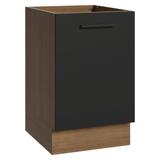 Bajo Mesada 50cm 1 Puerta (Sin Mesada) Marrón/Negro Agata Madesa