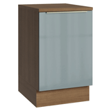 Bajo Mesada de Cocina 50 cm 1 Puerta (Con Mesada) Marrón/Gris Lux Madesa