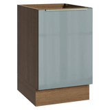 Bajo Mesada de Cocina 50 cm 1 Puerta (Sin Mesada) Marrón/Gris Lux Madesa