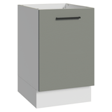 Bajo Mesada 50cm 1 Puerta (Sin Mesada) Blanco/Gris Agata Madesa