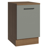 Bajo Mesada 50cm 1 Puerta Marrón/Gris Agata Madesa