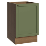 Bajo Mesada 50cm 1 Puerta (Sin Mesada) Marrón/Verde Vik Madesa