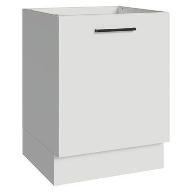 Bajo Mesada 60 cm 1 Puerta Sin Mesada Blanco Agata Madesa