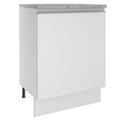 Bajo Mesada 60 cm 1 Puerta Blanco Glamy Madesa