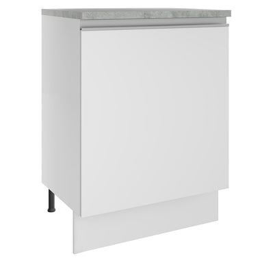 Bajo Mesada 60 cm 1 Puerta Blanco Glamy Madesa