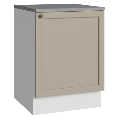 Bajo Mesada 60 cm 1 Puerta Blanco/Crema Vik Madesa