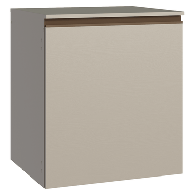 Bajo Mesada 60 cm 1 Puerta Flotante Crema Nice Madesa