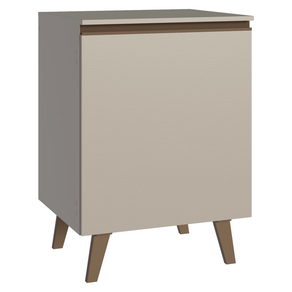 Bajo Mesada 60 cm 1 Puerta Con Patas Nice Crema