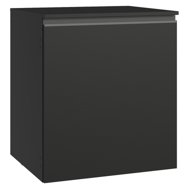 Bajo Mesada 60 cm 1 Puerta Flotante Negro Nice Madesa